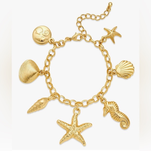 Beachy gold charm bracket - Picture 2 of 3